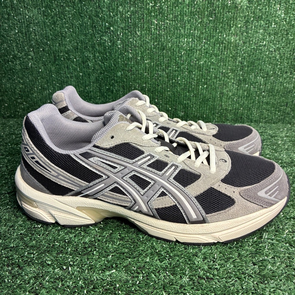 ASICS GEL-1130 Mesh Breathable Athleisure Running Shoes Black Carbon Mens Sz 11